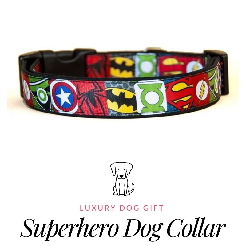 superhero dog collar